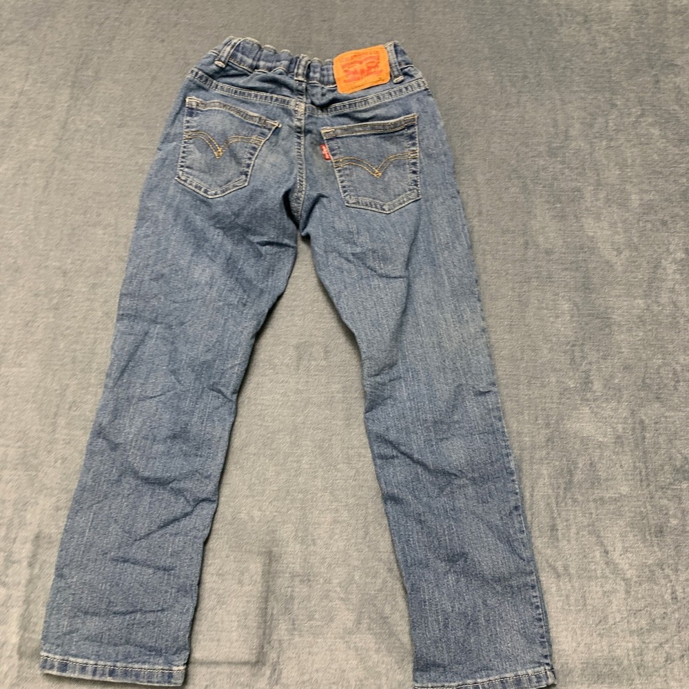 Levi's 511 Slim Fit Jeans Boys 7 Blue Denim Cotton Straight Leg Medium Wash
